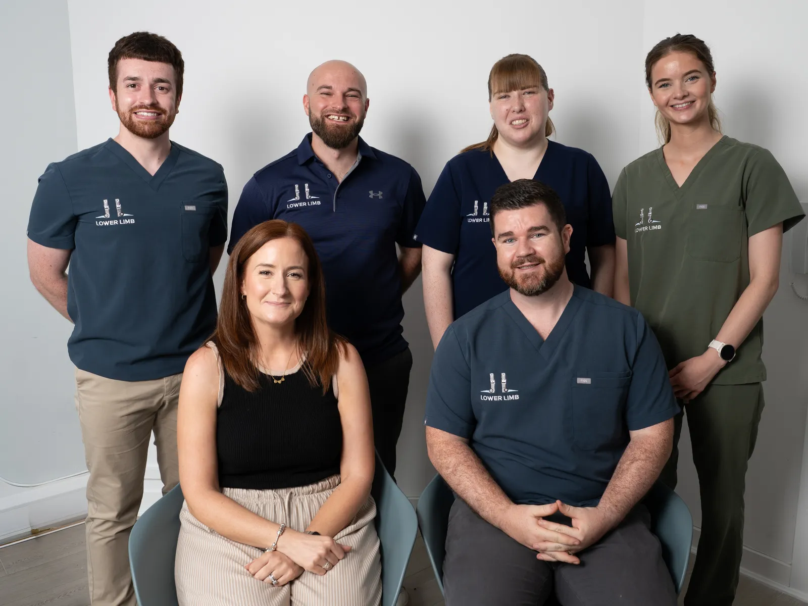 The Lower Limb Clinic team of podiatrists, physiotherapist and support staff in Belfast