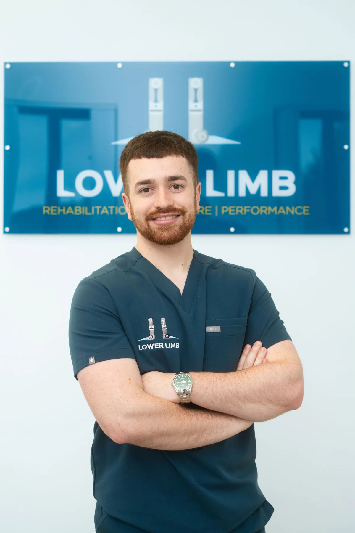 Paul McMullan, lead podiatrist at Lower Limb Clinic Belfast, in the clinic treatment room
