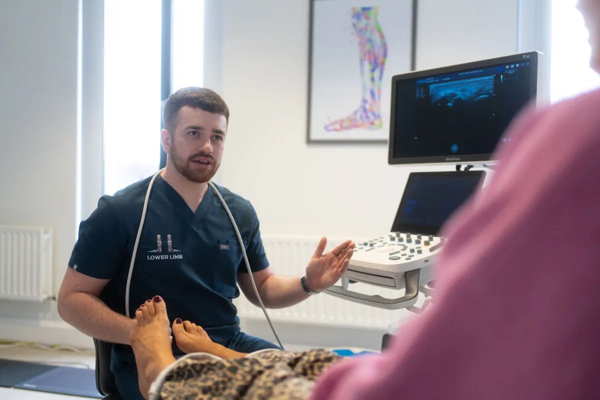 Clinical diagnostic equipment at Lower Limb Clinic Belfast